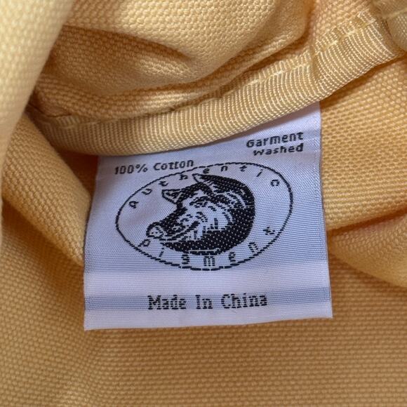 Authentic Pigment YELLOW Canvas RTB Real Tough B itch Cinch Sack Biker Backpack - Picture 3 of 4